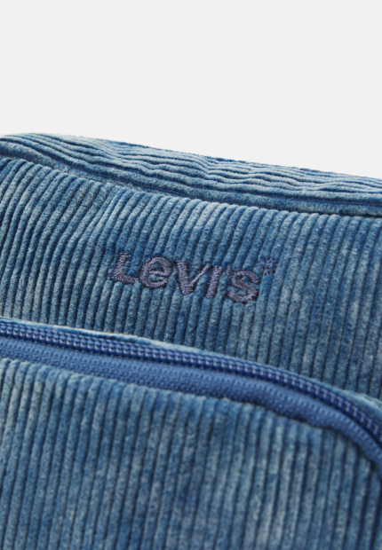 Вельветовая сумка через плечо Small Zip Levi's 1159852666 Синий