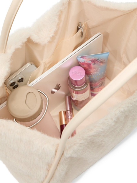 Женская сумка тоут Victoria's Secret из экомеха 1159852753 Молочный