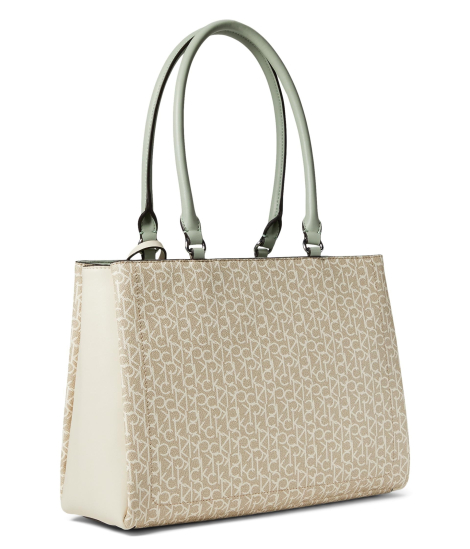 Сумка тоут Sanya Calvin Klein з гаманцем 1159853395 Бежевий/Молочний