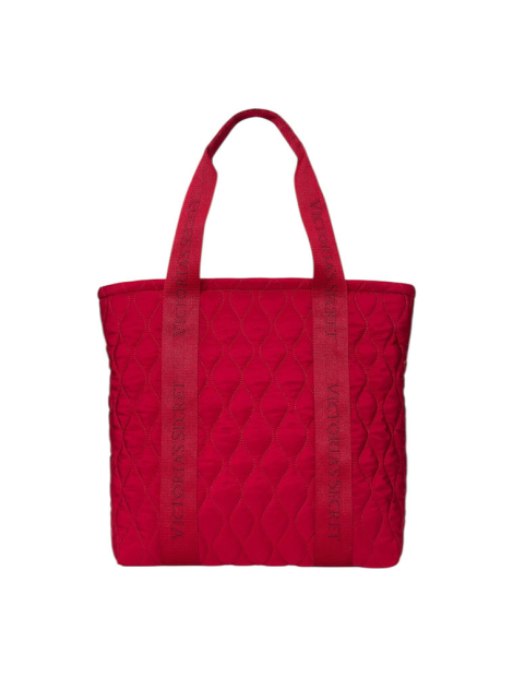 Стьобана сумка-шоппер Victoria's Secret 1159853792 Червоний
