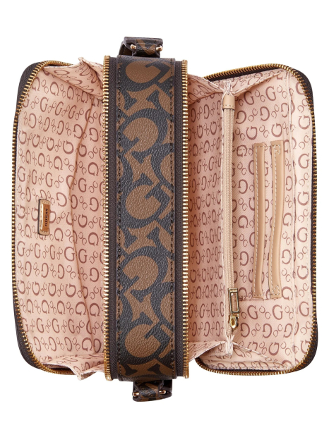 Жіноча сумка кроссбоді Reinee Reinee Guess з принтом 1159854303 Коричневий