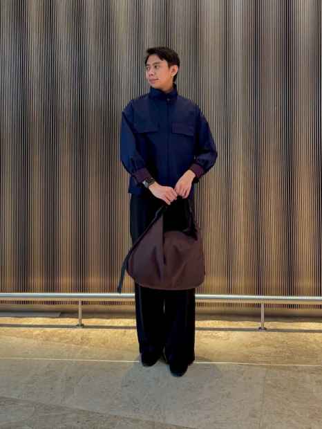 Сумка через плечо Messenger Shoulder UNIQLO на молнии 1159854345 Коричневый