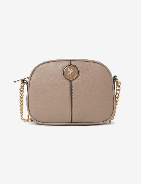 Женская сумка кроссбоди U.S. Polo Assn с логотипом 1159854555 Бежевый