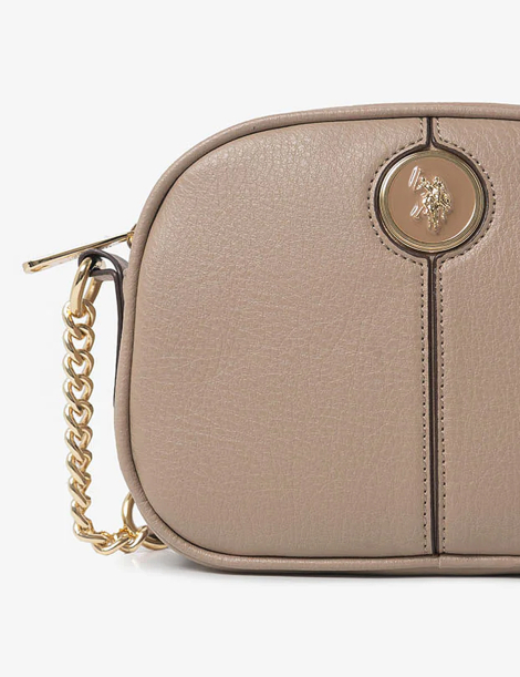 Женская сумка кроссбоди U.S. Polo Assn с логотипом 1159854555 Бежевый