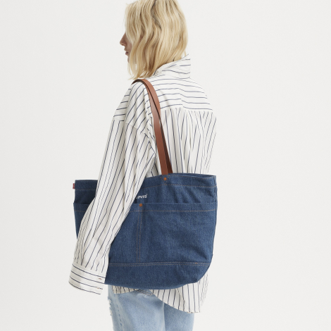 Сумка-шоппер Levi's с логотипом 1159855727 Синий