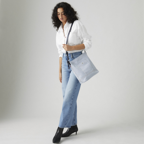 Вместительная сумка Levi's кроссбоди 1159855750 Голубой