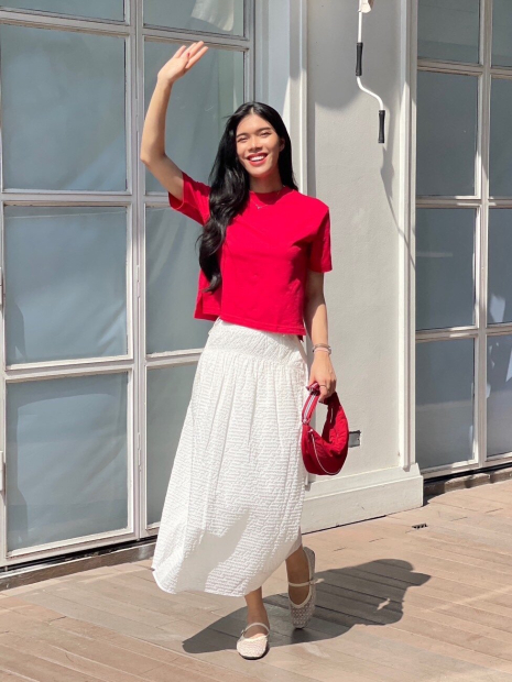 Сумка UNIQLO через плечо 1159856186 Красный