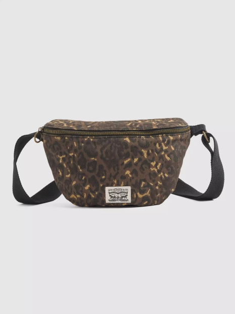 Поясная сумка Levi's бананка слинг 1159856330 Леопардовый