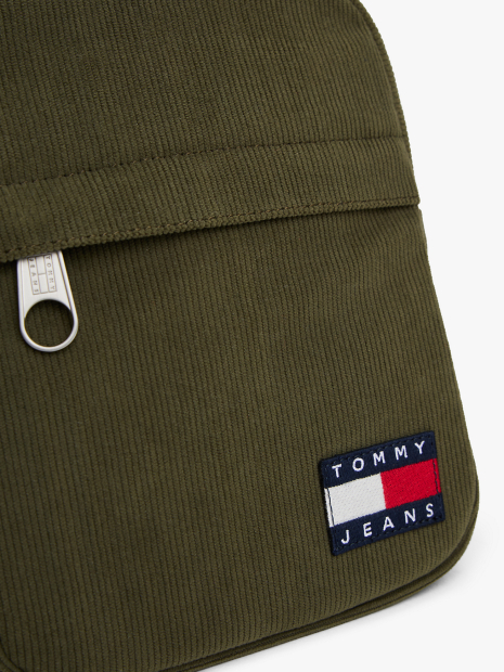 Компактная вельветовая сумка через плечо Tommy Hilfiger кроссбоди 1159856428 Зеленый