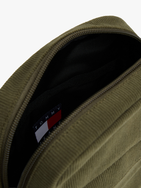 Компактная вельветовая сумка через плечо Tommy Hilfiger кроссбоди 1159856428 Зеленый