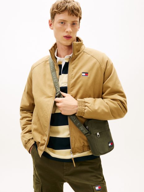 Компактная вельветовая сумка через плечо Tommy Hilfiger кроссбоди 1159856428 Зеленый