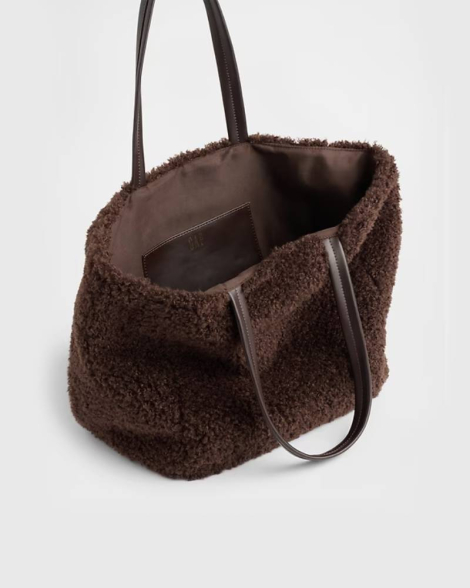 Сумка шоппер Gap из искусственного меха 1159856929 Коричневый