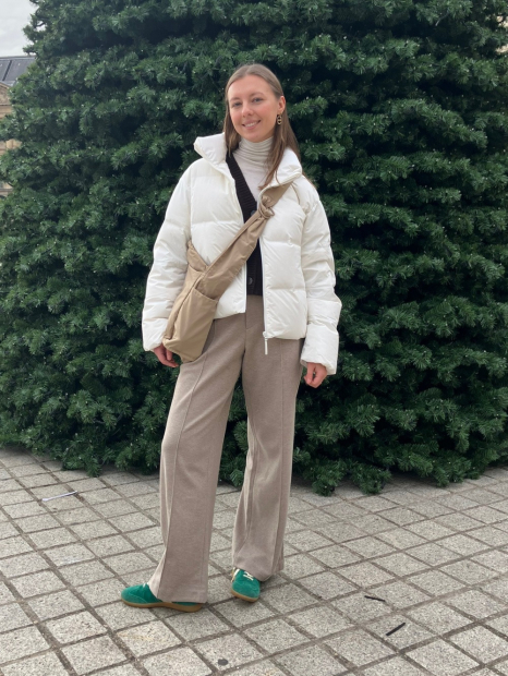 Сумка через плечо Uniqlo 1159857698 Бежевый