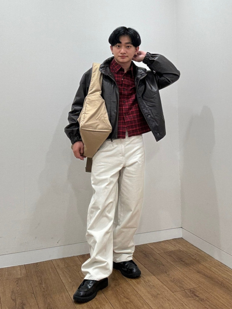 Сумка через плечо Uniqlo 1159857698 Бежевый