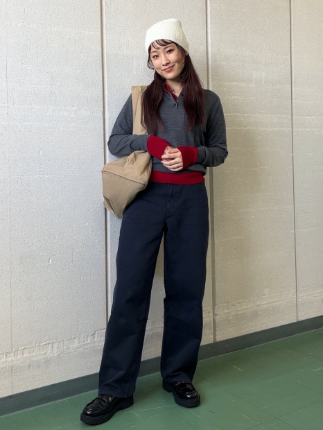 Сумка через плечо Uniqlo 1159857698 Бежевый