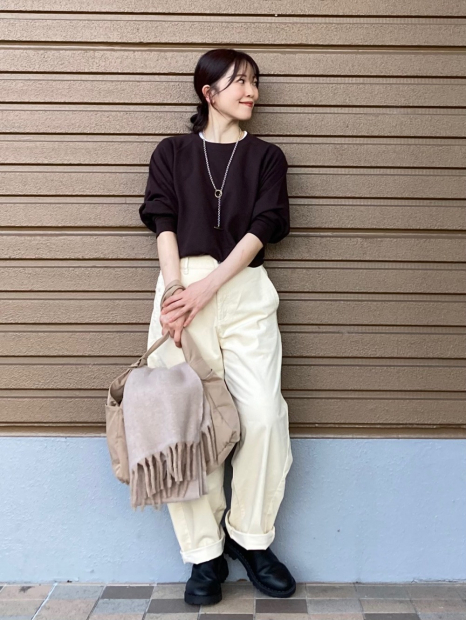 Сумка через плечо Uniqlo 1159857698 Бежевый