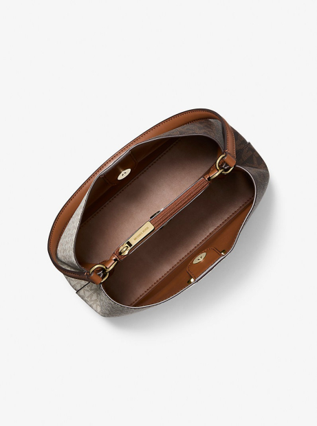 Женская сумка на плечо Pratt Michael Kors 1159857939 Коричневый/Молочный