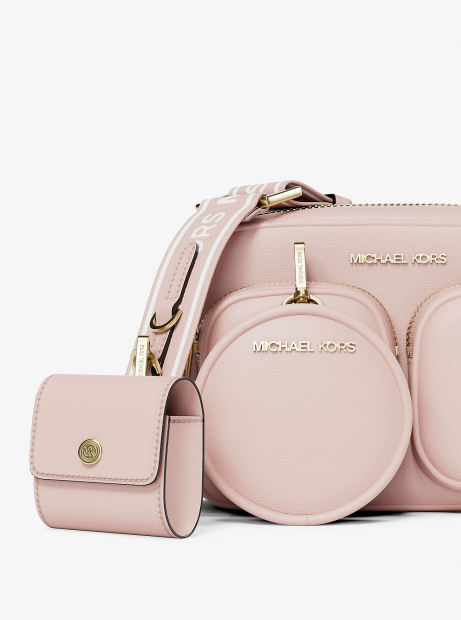 Шкіряна сумка кроссбоді з гаманцем та кейсом для навушників JET SET ITEM Michael Kors 1159857995 Рожевий