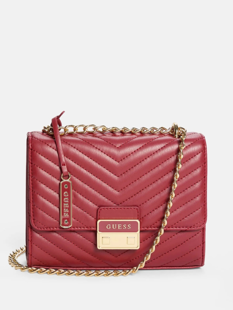 Сумка через плече Elise Guess з ланцюжком 1159858146 Бордовий