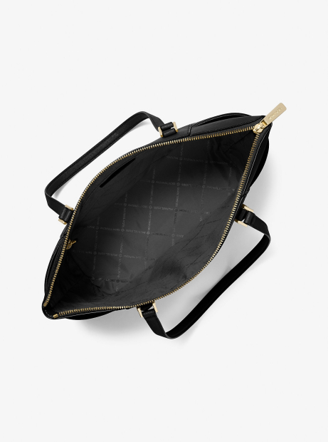 Женская кожаная сумка тоут Charlotte Michael Kors на молнии 1159858836 Черный