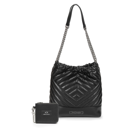 Женский набор Armani Exchange сумка и кошелек 1159858953 Черный