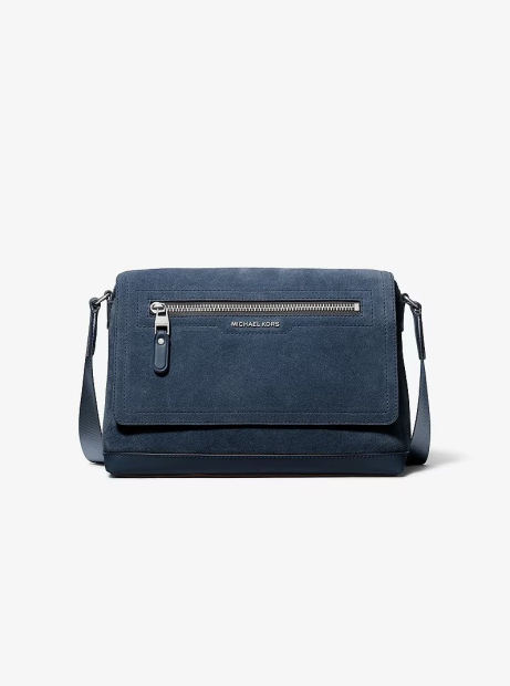 Замшевая сумка-мессенджер через плечо Hudson Michael Kors 1159860781 Синий