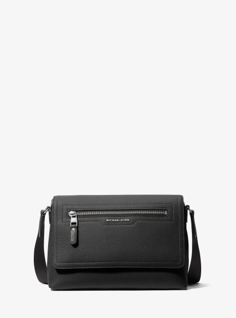 Кожаная сумка-мессенджер через плечо Hudson Michael Kors 1159861930 Черный