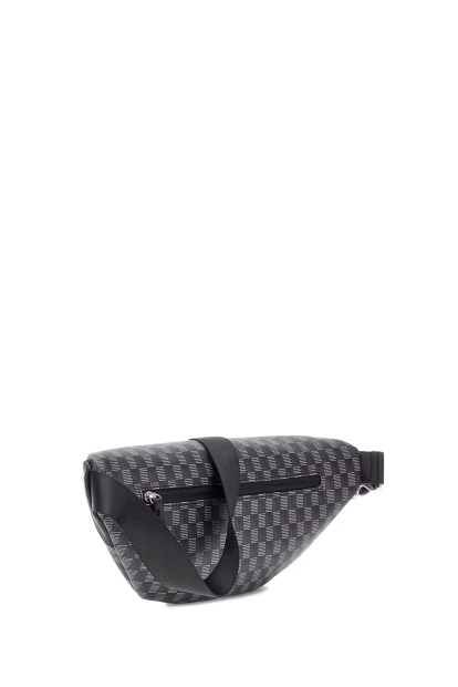 Поясна сумка Guess бананка з логотипом 1159863198 Сірий