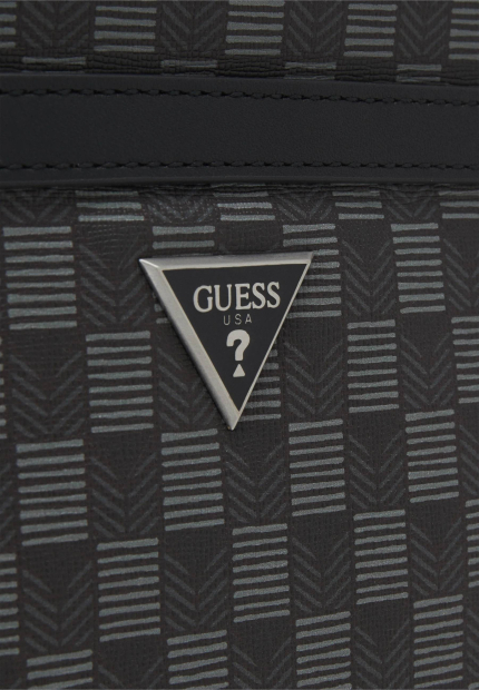 Сумка через плече Guess з екошкіри 1159863855 Чорний/Сірий