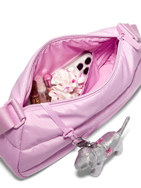 Жіноча сумка кроссбоді Victoria's Secret Pink на блискавці 1161937740 Бузковий