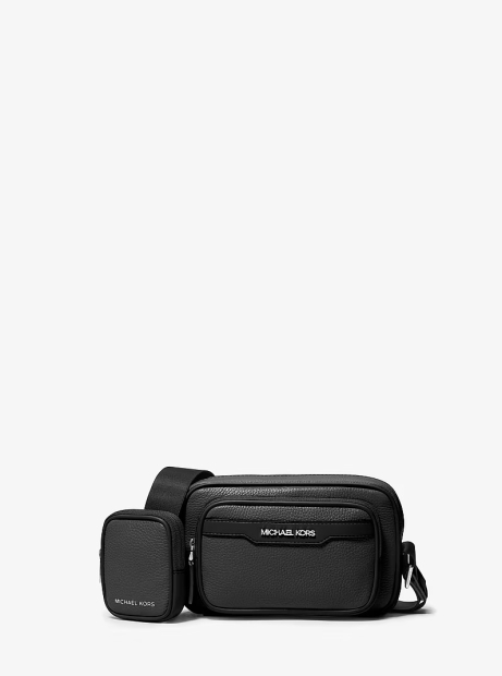 Кожаная сумка через плечо Cooper Michael Kors c монетницей 1162368870 Черный