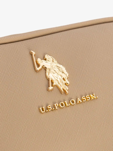 Женская сумка кроссбоди U.S. Polo Assn с логотипом 1162815184 Бежевый