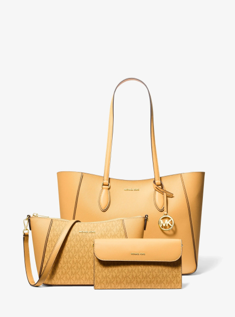 Набор сумок 3 в 1 Jet Set Travel Michael Kors тоут и две сумки-кроссбоди 1163133814 Желтый