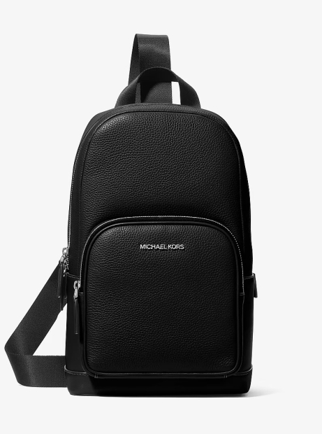 Кожаная сумка слинг кожаная Cooper Michael Kors 1163213033 Черный
