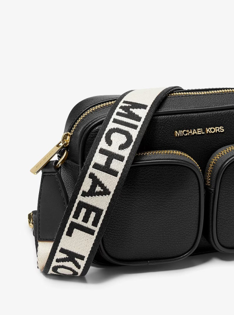 Кожаная сумка кроссбоди с кошельком и кейсом для наушников Jet Set Michael Kors 1163230409 Черный
