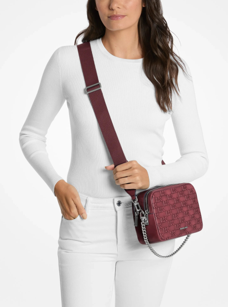Жіноча сумка кроссбоді із полірованої шкіри Bryant Michael Kors 1163236887 Бордовий