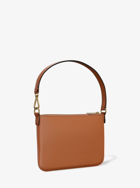 Шкіряна сумка клатч 2 в 1 Jet Set Travel Michael Kors 1163244999 Коричневий
