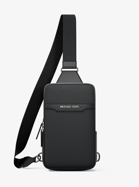 Кожаная сумка-слинг Cooper Michael Kors 1163411614 Черный