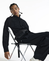 Поясная сумка Armani Exchange бананка 1159829962 (Черный One size)