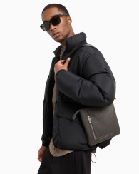 Мужская плоская сумка  Armani Exchange через плечо 1159831841 (Коричневый One size)