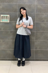 Сумка полукруглая UNIQLO через плечо 1159838859 (Черный One size)
