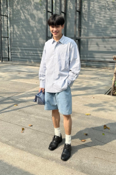 Сумка напівкругла UNIQLO через плече 1159838860 (Синій One size)