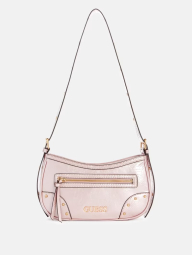 Сумка на плечо Guess из лакированной экокожи 1159840076 (Розовый One size)