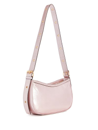 Сумка на плечо Guess из лакированной экокожи 1159840076 (Розовый One size)