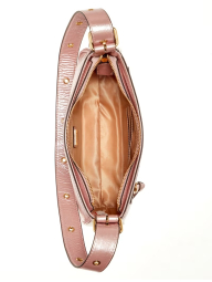 Сумка на плечо Guess из лакированной экокожи 1159840076 (Розовый One size)
