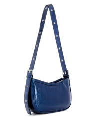 Сумка на плечо Guess из лакированной экокожи 1159840078 (Синий One size)
