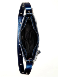 Сумка на плечо Guess из лакированной экокожи 1159840078 (Синий One size)