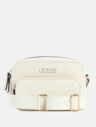 Женская сумочка кроссбоди Guess с логотипом 1159841493 (Молочный One size)