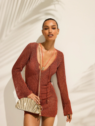 Женская сумка через плечо Victoria's Secret кроссбоди 1159841973 (Золотистый One size)