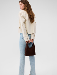 Сумка на плечо Gap искусственная замша 1159842374 (Коричневый One Size)